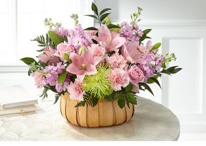 BEAUTIFUL SPIRIT BOUQUET BASKET ARRANGEMENT
