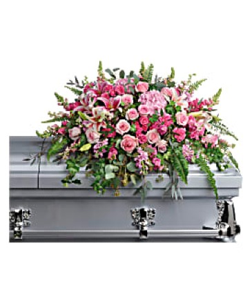 Beautiful Tribute  Casket Spray  in Sedalia, MO | State Fair Floral