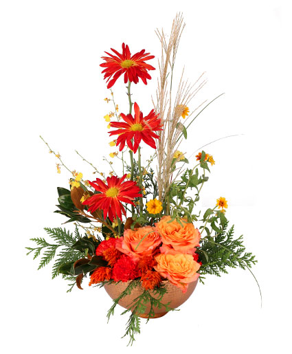 Beautifully Bronze Floral Design