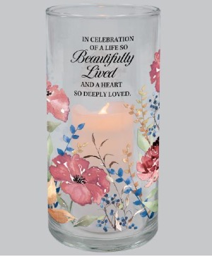 Beautifully Lived Hurricane Candle 