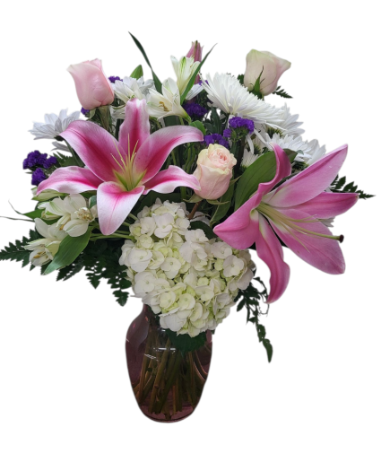Beautifully Yours FHF-4921 Fresh Vase Arrangement (local delivery only)
