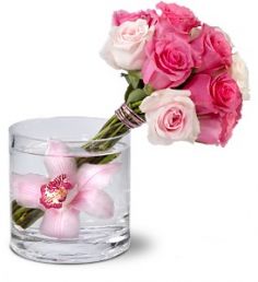 Beauty Bunch Shimmering pink wire