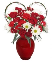 Because I Love You Roses And Mixed Flower Arrangment