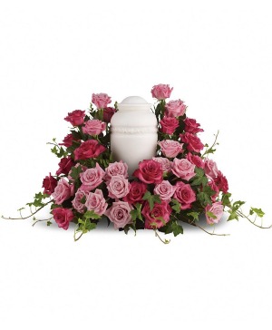 Bed of Roses Cremation Urn Tribute 