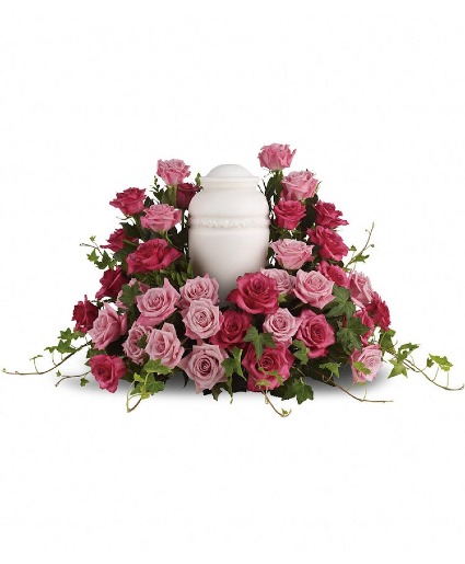 Bed of Roses Cremation Urn Tribute 