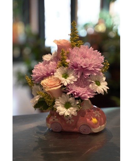 Beep Beep Baby Keepsake Flowers 