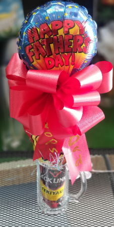 Beer Mug SURPRISE  Beer Mug filled with goodies and balloon