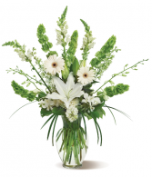 Graceful Bells  Floral Arrangment with White Orchids