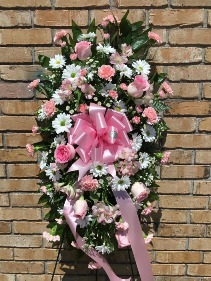 Beloved Standing Spray Pink & White