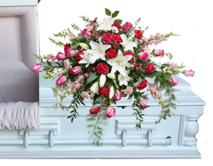 Beloved Heart Casket Spray