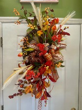 BERRIES HARVEST SILK WREATH FALL/THANKSGIVEN