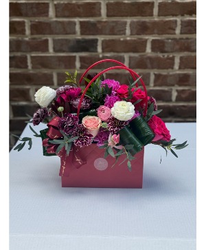 Berry Blush Garden Bag assorted flowers