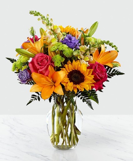 Best Day Sunflowers, Lilies, Bright 