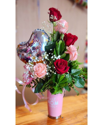 Best M♥️M  Mom Thermal Cup with Flowerss