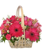 BEST WISHES BASKET  ARRANGEMENT 