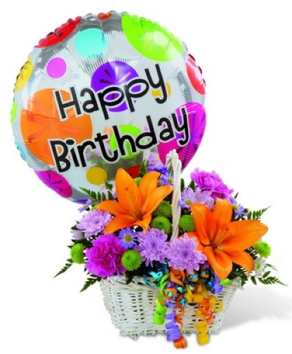 Best Wishes Bouquet with  balloon