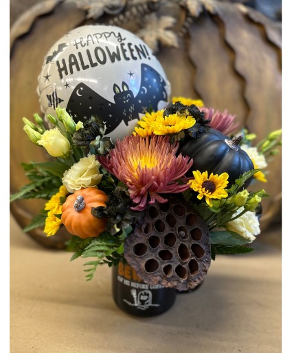 Beware of the Beauty Festive fresh floral arrangement