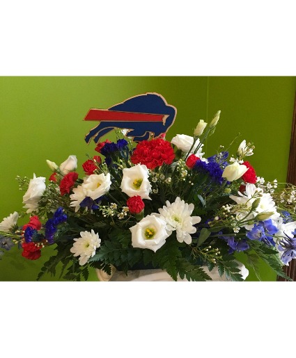 Let's Go Buffalo! Centerpiece Fresh Arrangement