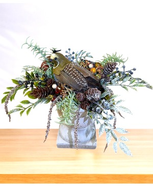 Bird in a Bush Decor