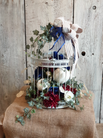 Birdcage  permanent floral 