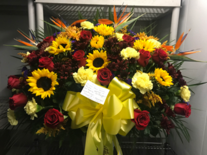 Birds of paradise standing basket Standing basket