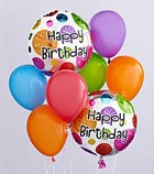 BIRTHDAY BALLOON BQT 5 Mylar 6 latex