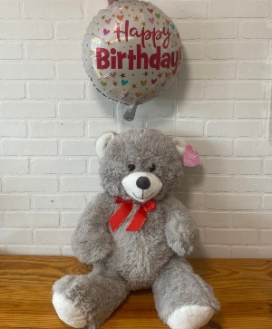 Happy Birthday BEAR WITH BALLOONS