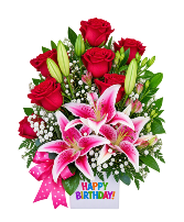 Birthday Blooms & Roses 