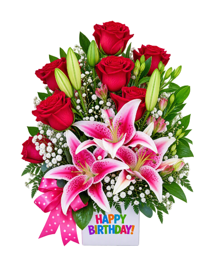 Birthday Blooms & Roses 