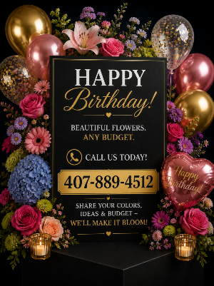 Birthday Blooms, Your Way 