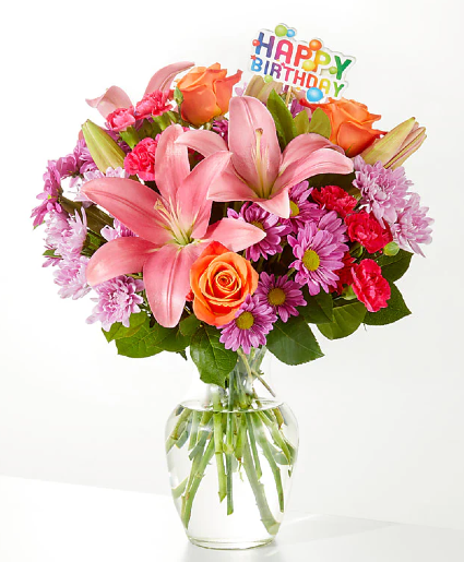 Birthday Blossoms Floral Arrangement