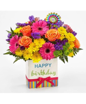 Birthday Bright Bouquet assorted flowers