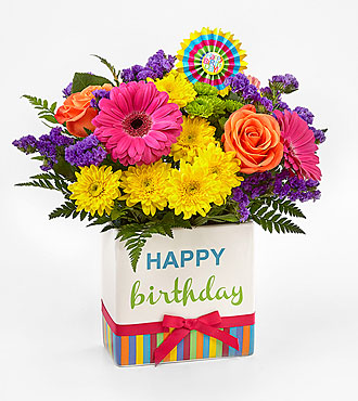 Birthday Bright Bouquet Mixed Fresh Arrangement