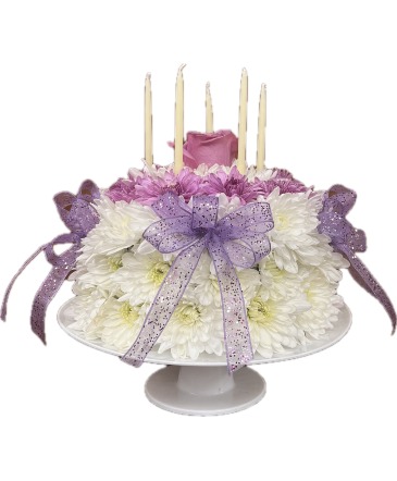 Birthday Cake Floral Cake in Queensbury, NY | A LASTING IMPRESSION