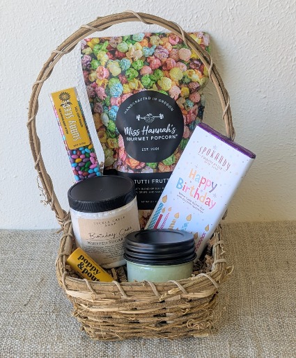Birthday Cake Gift Basket  