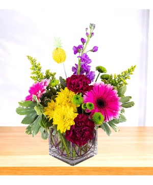 Gerber Colada Vase Arrangement 