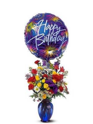 Birthday Fireworks Arrangement