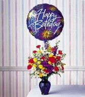 Birthday Fireworks Vase