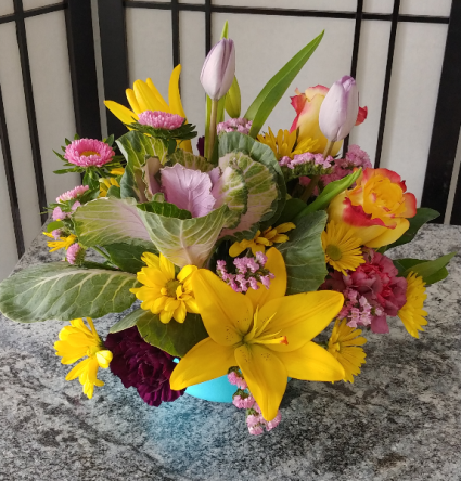Birthday Sunrise Spring Arrangement