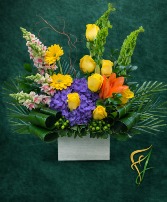 Birthday Sunshine assorted flowers