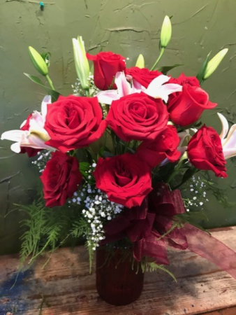 birthday  sweet roses/lillies
