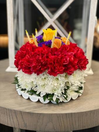 Birthday Wishes Flower Cake  in Acworth, GA | Davis Flowers