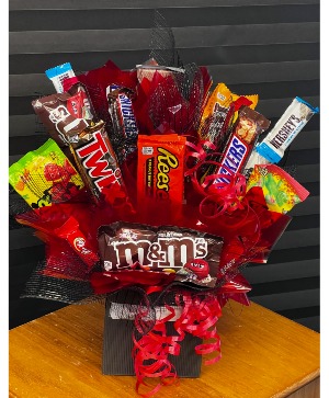Black and Red Candy Basket 