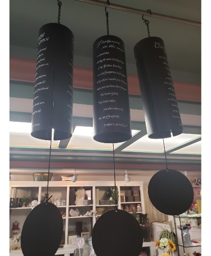 BLACK CHIMES...AMAZING GRACE..FOOTPRINTS. Lords prayers...Select which one and put choice in additional information area...if we are out we will select another one