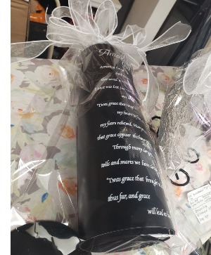 BLACK CHIMES...AMAZING GRACE...LORDS PRAYER.. Footprints...choose which one in additional instructions and we will send that unless we are out ...then we will choose