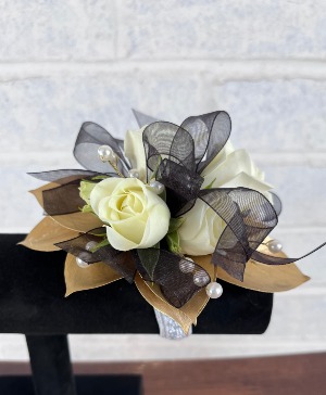 Black & Gold Corsage Corsage