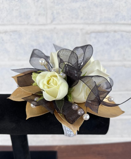 Black & Gold Corsage Corsage