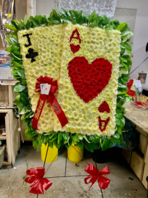 Black Jack Funeral flowers