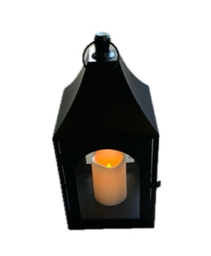 Black Metal Candle Lantern Gift