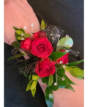 Black & Red Magic Corsage